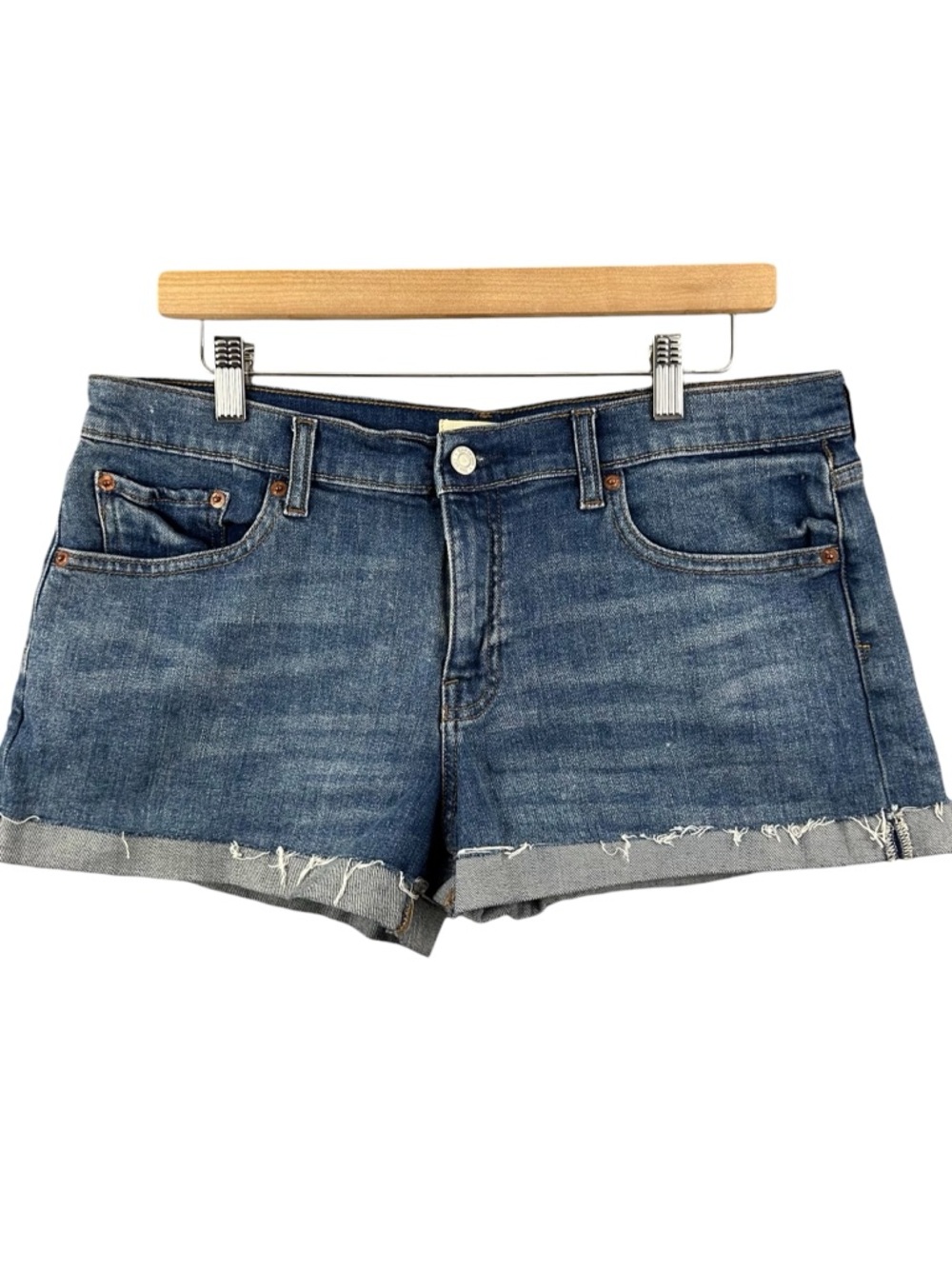 GAP 1969 Cuffed Jean Shorts Size 30